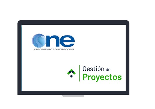 Laptop con ONE y Gestión de Proyectos